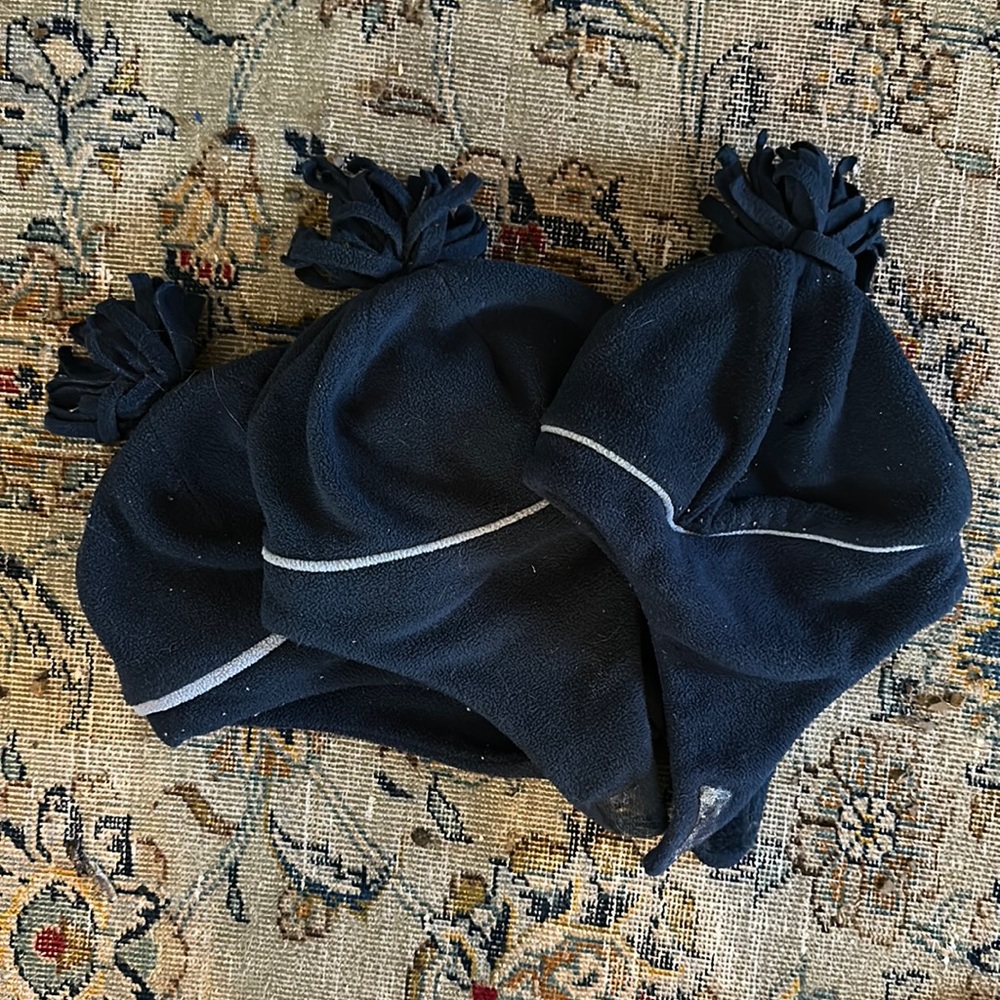 Set of 3 Navy Toddler Winter Hats - Size “2T-5T” SOLD AS SET